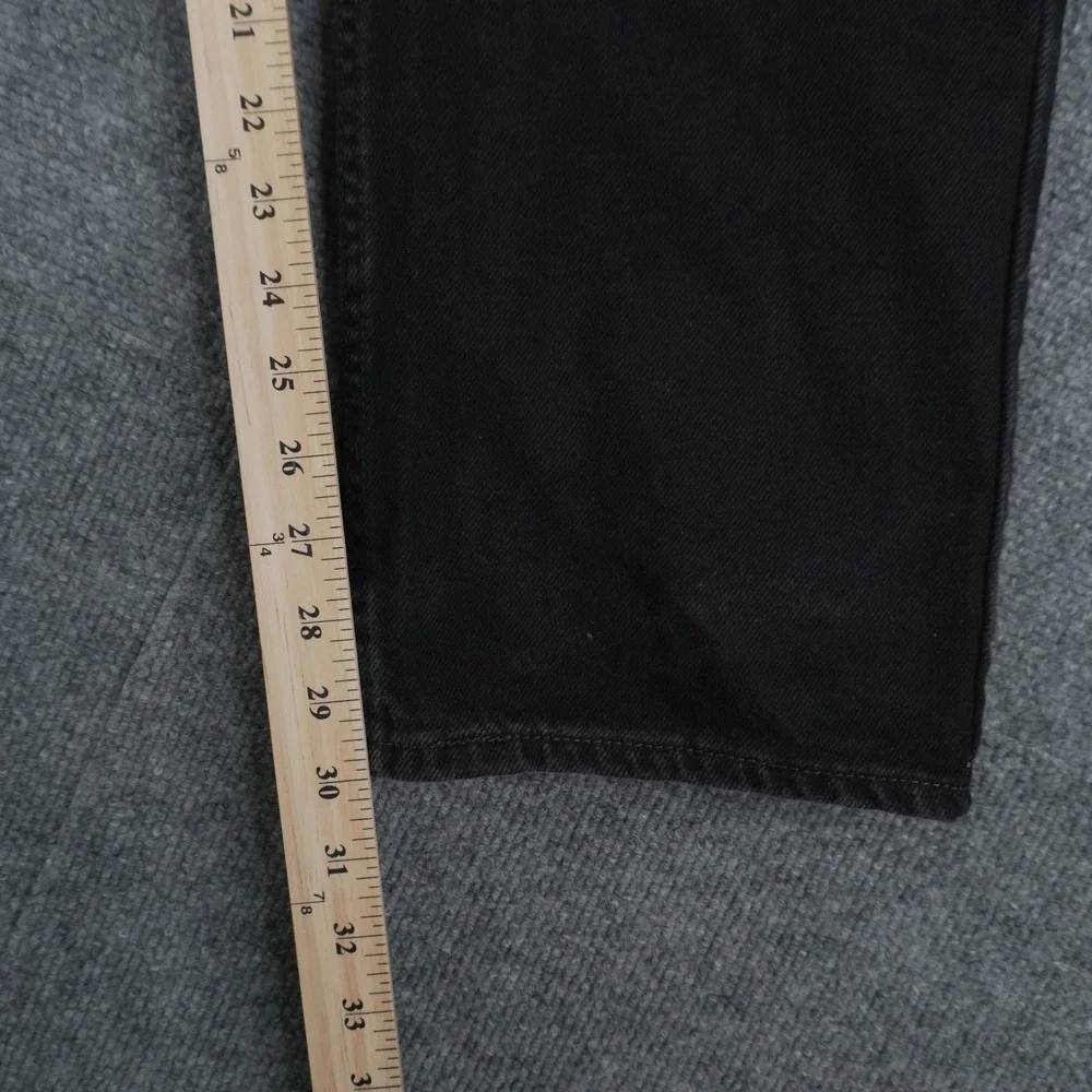 Levi's 505‎ Regular Fit Jeans Mens 34x30 Black Straight Leg Denim Pants
